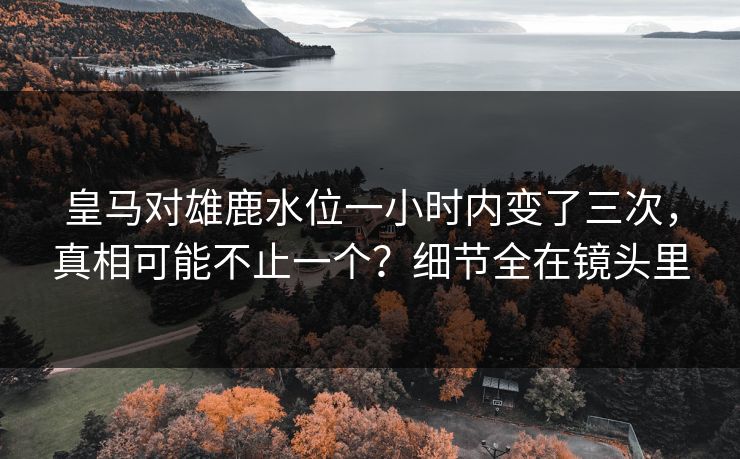 皇马对雄鹿水位一小时内变了三次，真相可能不止一个？细节全在镜头里