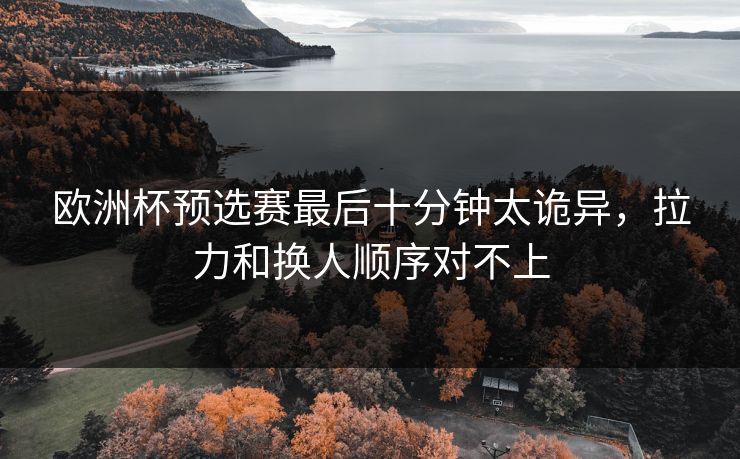 欧洲杯预选赛最后十分钟太诡异，拉力和换人顺序对不上  第1张